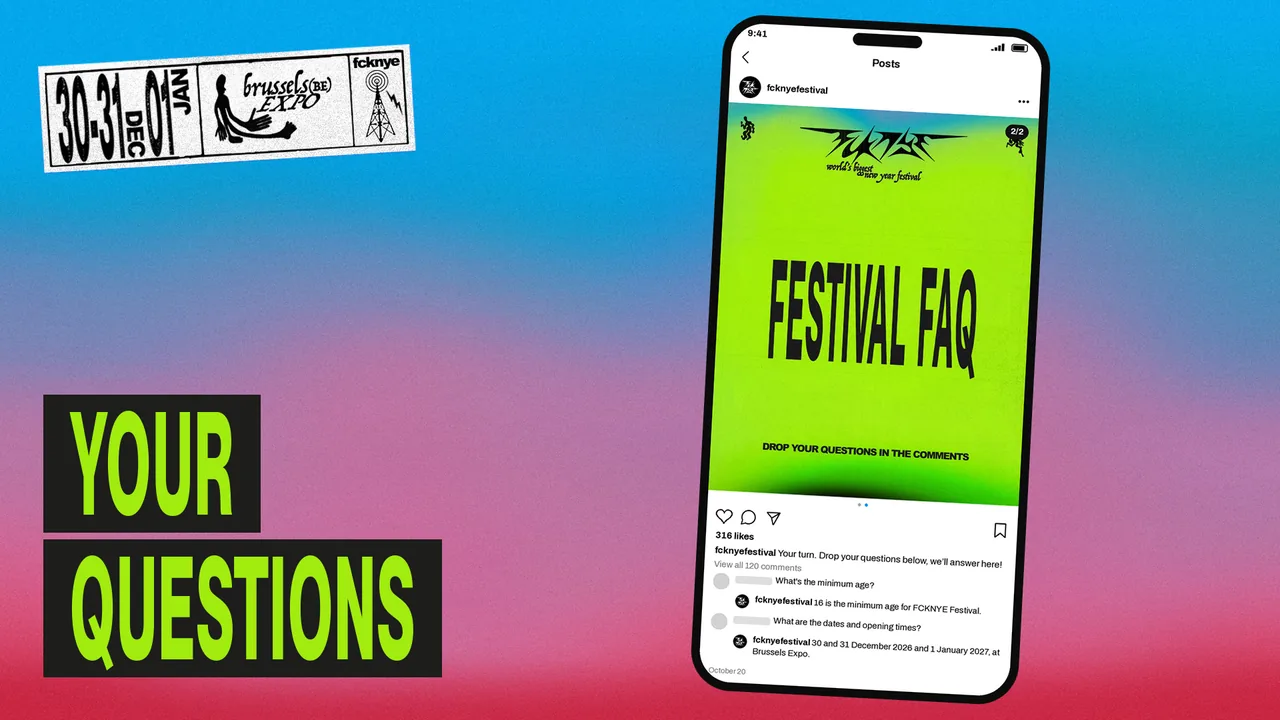 YOUR QUESTIONS mockup of our Instagram post of 20 October with FAQ questions and our answers in the comments